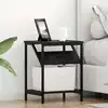 Image de Cabinet De Chevet Chêne Noir 38 X 30 X 48 Cm Bois D'ingénierie Vidaxl