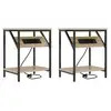 Image de Vidaxl cabinet de chevet 2 pcs chêne sonoma 38 x 30 x 48 cm