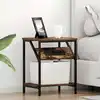 Image de Cabinet De Chevet 2 Pcs Chêne Fumé 38 X 30 X 48 Cm Vidaxl