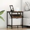 Image de Cabinet De Chevet 2 Pcs Chêne Brun 38 X 30 X 48 Cm Vidaxl