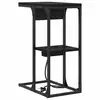 Image de Vidaxl cabinet de chevet chêne noir 41,5 x 26 x 60,5 cm