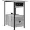 Image de Vidaxl cabinet de chevet gris sonoma 60 x 30 x 61 cm bois d'ingénierie