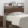 Image de Tête De Lit De Rangement Chêne Marron Bois D'ingénierie Vidaxl