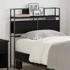 Image de Bout de lit Vidaxl Tête de lit de rangement Chêne noir 80 cm Bois dingénierie