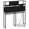 Image de Vidaxl tête de lit de rangement chêne noir bois d'ingénierie