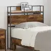 Image de Tête De Lit De Rangement Chêne Fumé Bois D'ingénierie Vidaxl