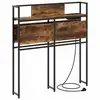 Image de Vidaxl tête de lit de rangement chêne fumé bois d'ingénierie