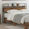 Image de Tête De Lit De Rangement Chêne Fumé Bois D'ingénierie Vidaxl