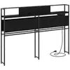 Image de Vidaxl tête de lit de rangement chêne noir bois d'ingénierie