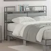 Image de Tête de lit de rangement - VIDAXL - 859638 - Gris Sonoma - 135 x 15 x 98 cm - Station de charge intégrée