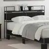 Image de Tête De Lit De Rangement Chêne Noir Bois D'ingénierie Vidaxl