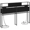 Image de Vidaxl tête de lit de rangement chêne noir bois d'ingénierie