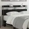 Image de Tête De Lit De Rangement Chêne Noir Bois D'ingénierie Vidaxl