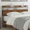 Image de Tête De Lit De Rangement Chêne Fumé Bois D'ingénierie Vidaxl