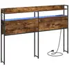 Image de Vidaxl tête de lit de rangement chêne fumé bois d'ingénierie