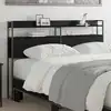 Image de Tête De Lit De Rangement Chêne Noir Bois D'ingénierie Vidaxl