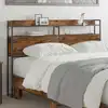 Image de Tête De Lit De Rangement Chêne Fumé Bois D'ingénierie Vidaxl