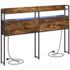 Image de Vidaxl tête de lit de rangement chêne fumé bois d'ingénierie