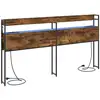 Image de Vidaxl tête de lit de rangement chêne fumé bois d'ingénierie