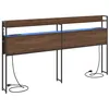 Image de vidaXL Tête de lit de rangement Chêne marron Bois dingénierie 859719