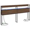 Image de Vidaxl tête de lit de rangement chêne marron bois d'ingénierie