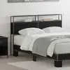 Image de Tête De Lit De Rangement Chêne Noir Bois D'ingénierie Vidaxl