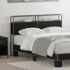 Image de Tête De Lit De Rangement Chêne Noir Bois D'ingénierie Vidaxl