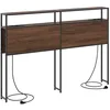 Image de Tête de lit avec rangement - vidaXL - 160 cm - Chêne marron - Bois dingénierie - 15x1635x98 cm - Avec étagères