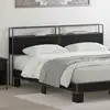 Image de Tête De Lit De Rangement Chêne Noir Bois D'ingénierie Vidaxl