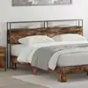 Image de Tête De Lit De Rangement Chêne Fumé Bois D'ingénierie Vidaxl