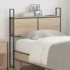 Image de vidaXL Headboard de Rangement avec Station de Charge Chêne sonoma 859776