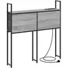 Image de Vidaxl headboard de rangement avec station de charge sonoma gris