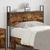 Image de Tête de lit de rangement VIDAXL 90 cm chêne fumé avec station de charge (prise E/F)