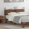 Image de Headboard De Rangement Avec Station De Charge Chêne Fumé Vidaxl