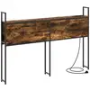 Image de Vidaxl headboard de rangement avec station de charge chêne fumé
