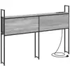 Image de Vidaxl headboard de rangement avec station de charge sonoma gris
