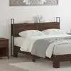 Image de Headboard De Rangement Avec Station De Charge Chêne Marron Vidaxl