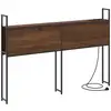 Image de Vidaxl headboard de rangement avec station de charge chêne marron