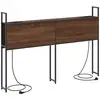 Image de Vidaxl headboard de rangement avec station de charge chêne marron