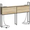Image de Vidaxl headboard de rangement avec station de charge chêne sonoma