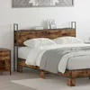Image de VIDAXL Tête de lit de rangement chêne fumé 163 cm avec station de charge