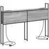 Image de Vidaxl headboard de rangement avec station de charge sonoma gris