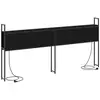 Image de Vidaxl headboard de rangement avec station de charge chêne noir