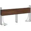 Image de Vidaxl headboard de rangement avec station de charge chêne marron