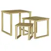 Image de Vidaxl table 3 pc naturel 50,5 x 50 x 46 cm pinède imprégnée
