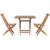 Image de Ensemble De Salle À Manger Pour Jardin 3 Pcs Marron Vidaxl