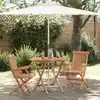Image de Ensemble De Salle À Manger Pour Jardin 3 Pcs Marron Vidaxl
