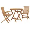 Image de Vidaxl ensemble de salle à manger pour jardin 3 pcs marron