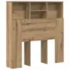 Image de Vidaxl cabinet de tête de lit chêne artisanal 100 x 19 x 103,5 cm