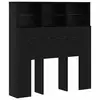 Image de Vidaxl cabinet de tête de lit chêne noir 100 x 19 x 103,5 cm